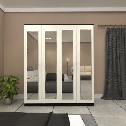 Door mirrored wardrobe - wardrobe, –