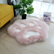 Lovely cat paw sheepskin rug - paw,