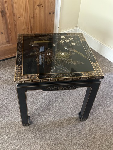Vintage chinoiserie side - side, table
