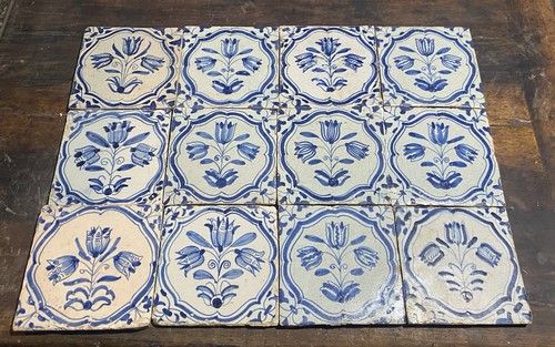 Dutch delft triple tulip - 12,