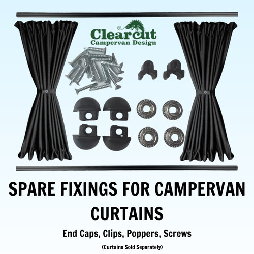 Campervan curtain fixings - curtain,