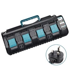 DC18SF 14.4v-18v Multi 4-Ports Fast Charger for Makita Battery BL18 BL14 Series