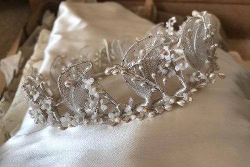 Vintage floral pearl - floral,