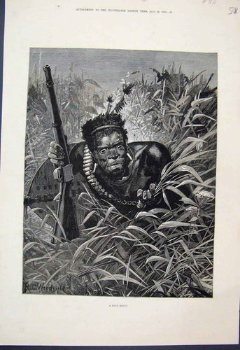 Original old antique - old, print