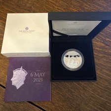 Royal Mint | 2023 - Great Britain UK KCIII Coronation £5 Silver Proof Coin COA