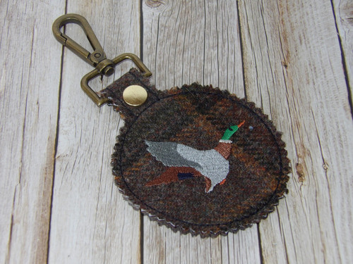 Flying duck mallard - , tweed