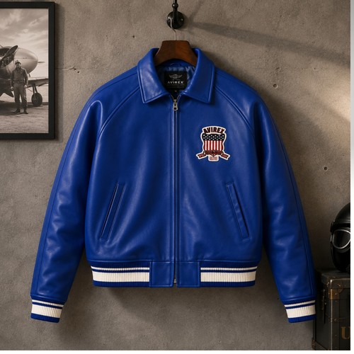 Men blue genuine leather - men,