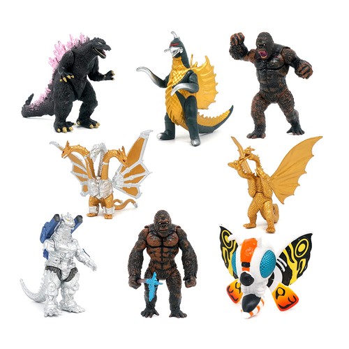 8pcs godzilla monsters 7cm - 8pcs,