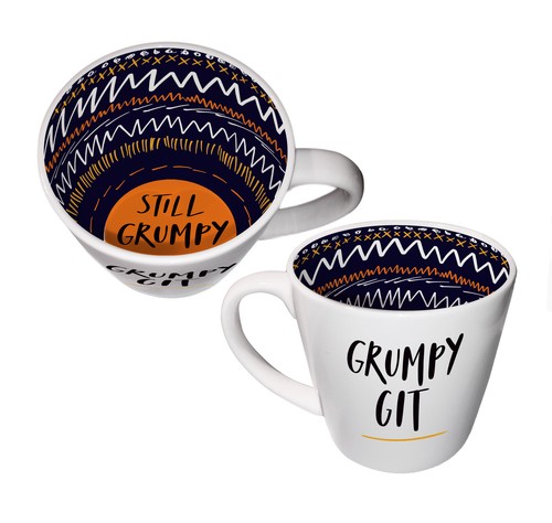 Grumpy git inside out mug - out, in