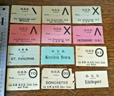 Antique Great Eastern Railway Parcel / Luggage Label genuine original G.E.R. GER