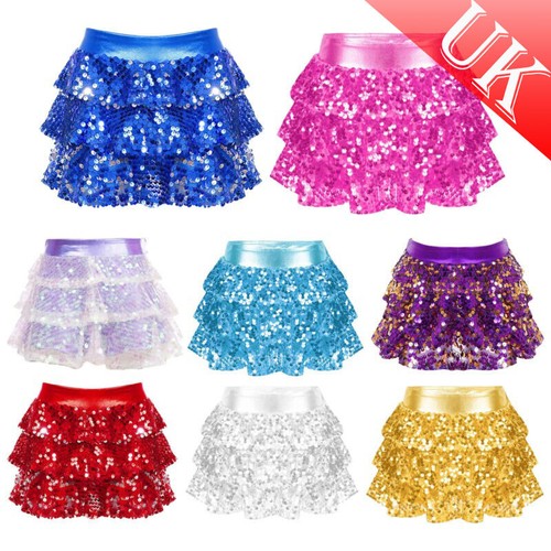 Girls sequins tiered ruffle - sequins,
