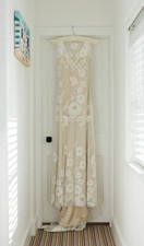 Claire Pettibone Romantique Gardenia Lace Wedding Gown Size 10 - 12 UK