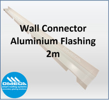 Wall Connector Aluminium Flashing for R Glaze glass-clear polycarbonate roofing