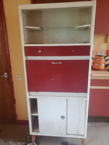 Retro vintage kitchen cupboard - kitchen,