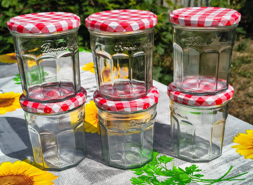 Bonne maman glass jam - glass, jars