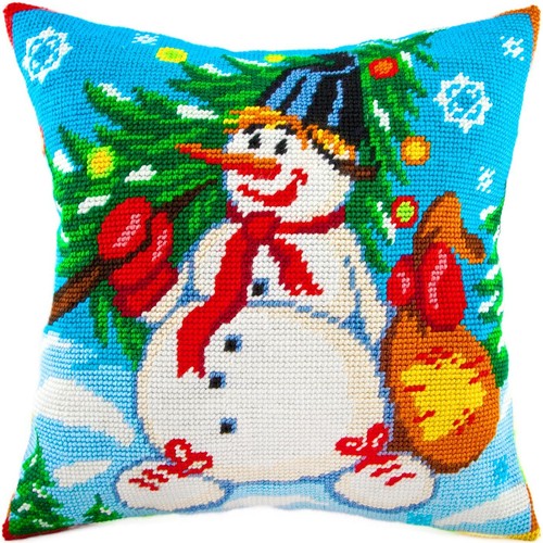 Tent stitch pillow - pillow, kit