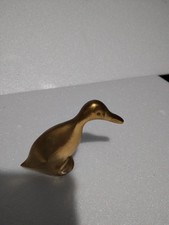 Vintage Solid Brass Duck