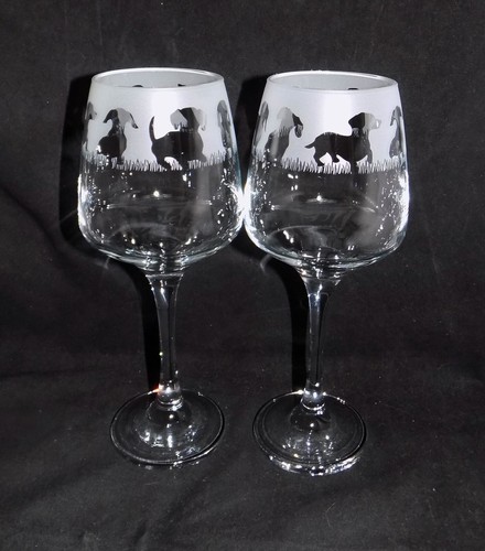 New dachshund hand etched - new,