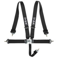 TRS Nascar Saloon Autograss Car Circuit Race Racing 5 Point Harness - Black