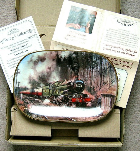 Davenport train railway - train, plate