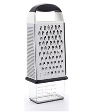 OXO Good Grips Box Grater,Silver/Black - New Tatty Packaging