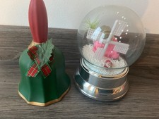 Ceramic Christmas Hand Bell Retro and musical windmill