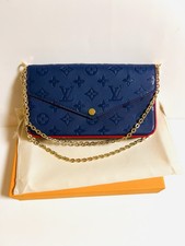 Beautiful Blue 3pc Set Crossbody Functional Handbag