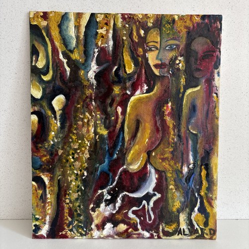 Abstract nude portrait - nude,