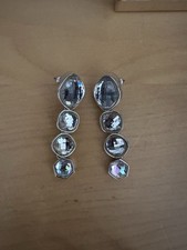 Silver Drop Earrings Swarovski