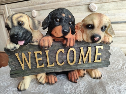Dog welcome sign - dog,