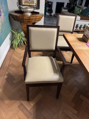 Leather dining chairs - chairs, made