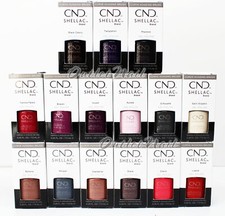 CND Shellac EXCLUSIVE SHADES UV Gel Nail Polish Base Top - Pick ANY Color