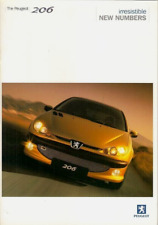 Peugeot 206 Mid 2002 UK Market Sales Brochure XSi, DTurbo, Quiksilver, LX, Look