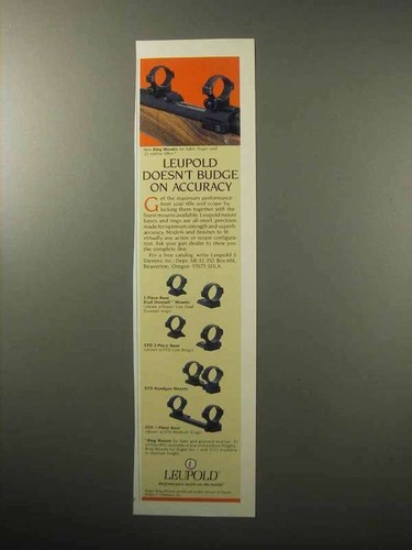 1987 leupold ring mounts - leupold,