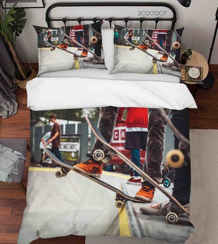 Skateboard sports quilt - 3d,