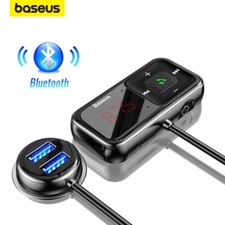Bluetooth 5.0 FM Transmitter Handsfree Dual USB Charger Car Kit Radio Adapter