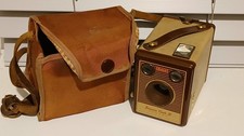 Vintage Kodak Brownie Flash IV Camera Collectable With Case Untested - Pre-Loved