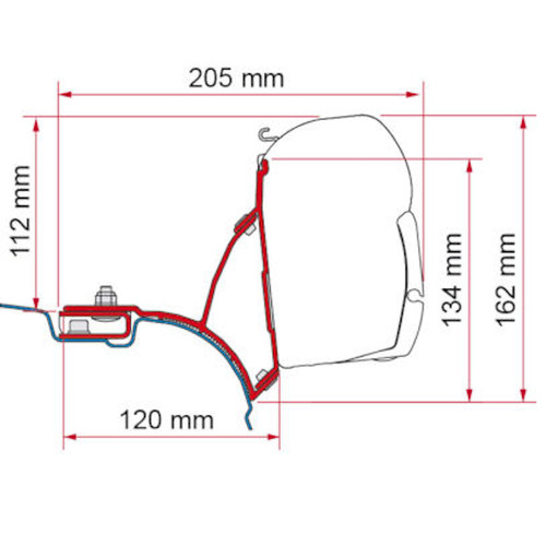 Fiamma f45s t6 - vw, t5/t6