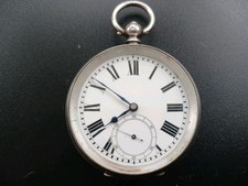 Antique Solid 0.935 Silver Gents  Pocket Watch Victorian. Running.