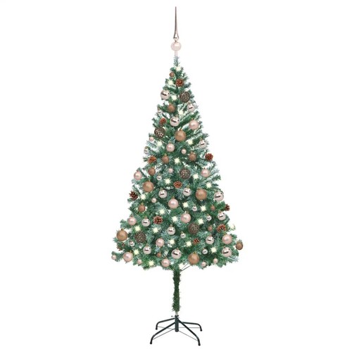 Frosted christmas tree - christmas,