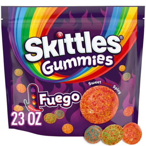 Skittles gummies fuego candy - skittles,