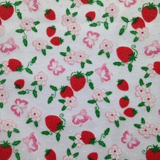 Strawberry Bloom Polycotton