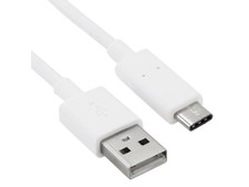 90cm USB Data / Charger White Cable for Alcatel One Touch Idol 4S 6071w Phone