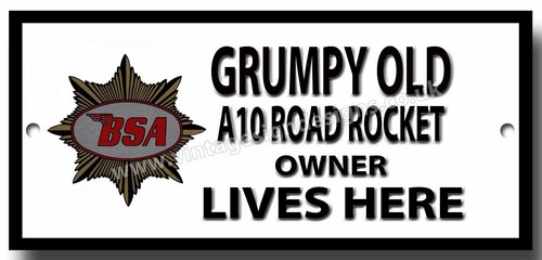 Grumpy old bsa a10 - a10, road