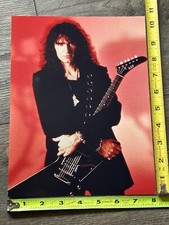 KISS Photo BRUCE KULICK ESP Guitar Explorer 8x10.5 Vintage Kiss Memorabilia