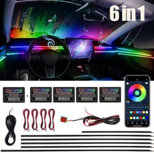 6/18 in 1 LED Bead Symphony Dream Car Interior Fiber Optic Ambient Lighting Kit