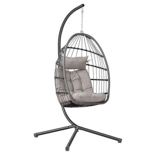 Rattan garden egg - rattan, swing
