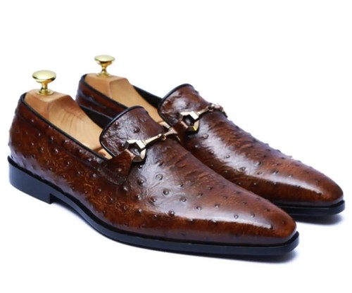 Handmade brown ostrich