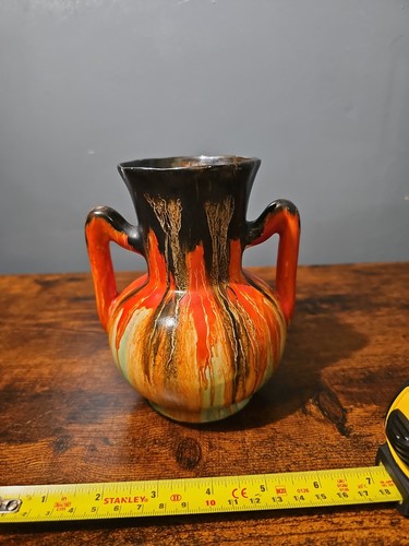 Antique art deco drip - art, glaze