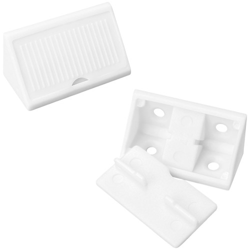 50pack white plastic - 90°,